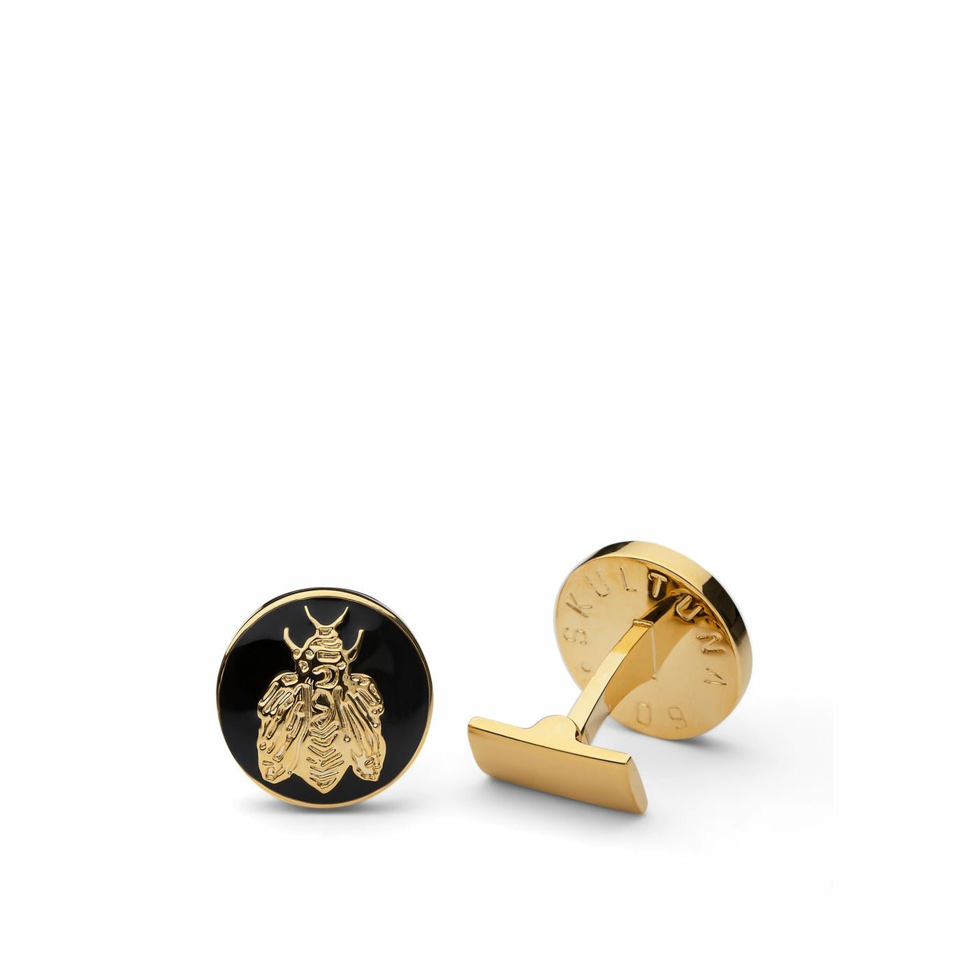 Skultuna The Napoleon Bee Cufflink ø1,7 Cm, Black