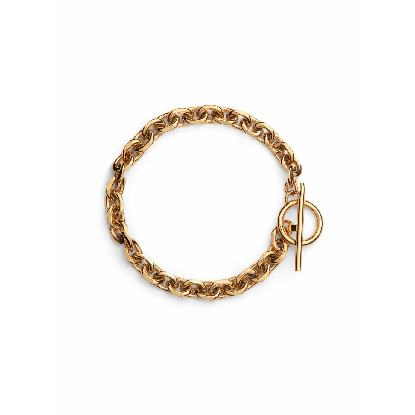 Skultuna Unité Chain Bracelet Small Gold Plated, ø14,5 Cm