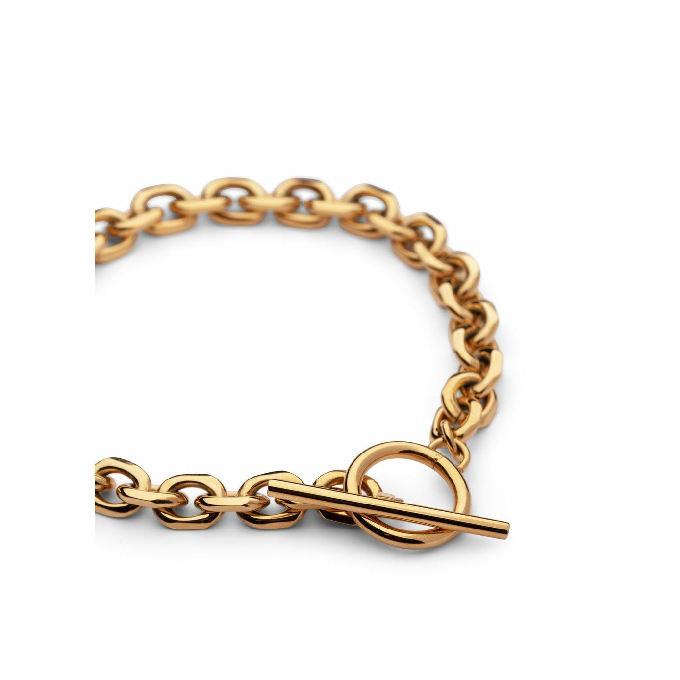 Skultuna Unité Chain Bracelet Small Gold Plated, ø14,5 Cm