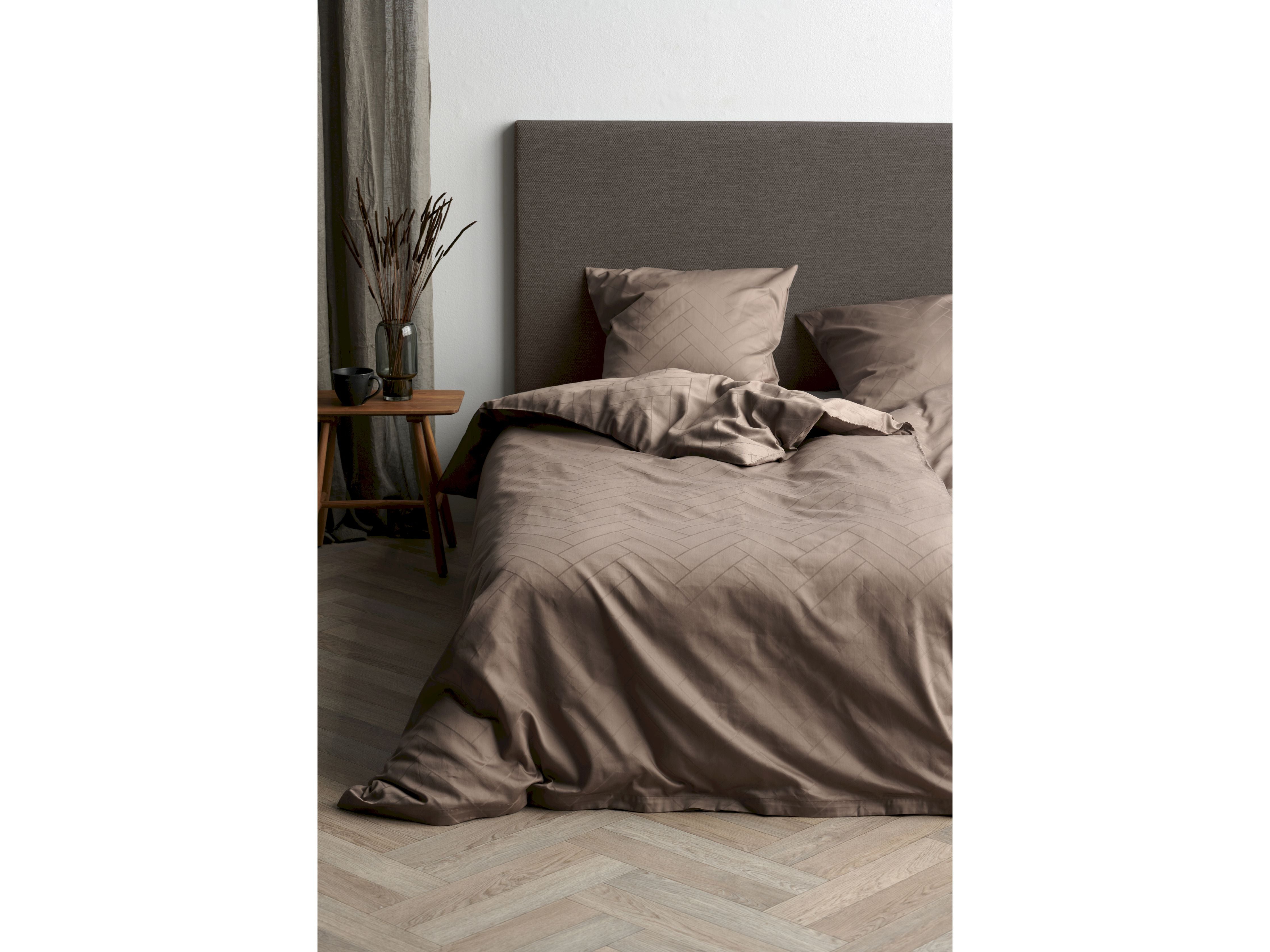 Södahl Tiles Bed Linen 140x200 Cm, Taupe