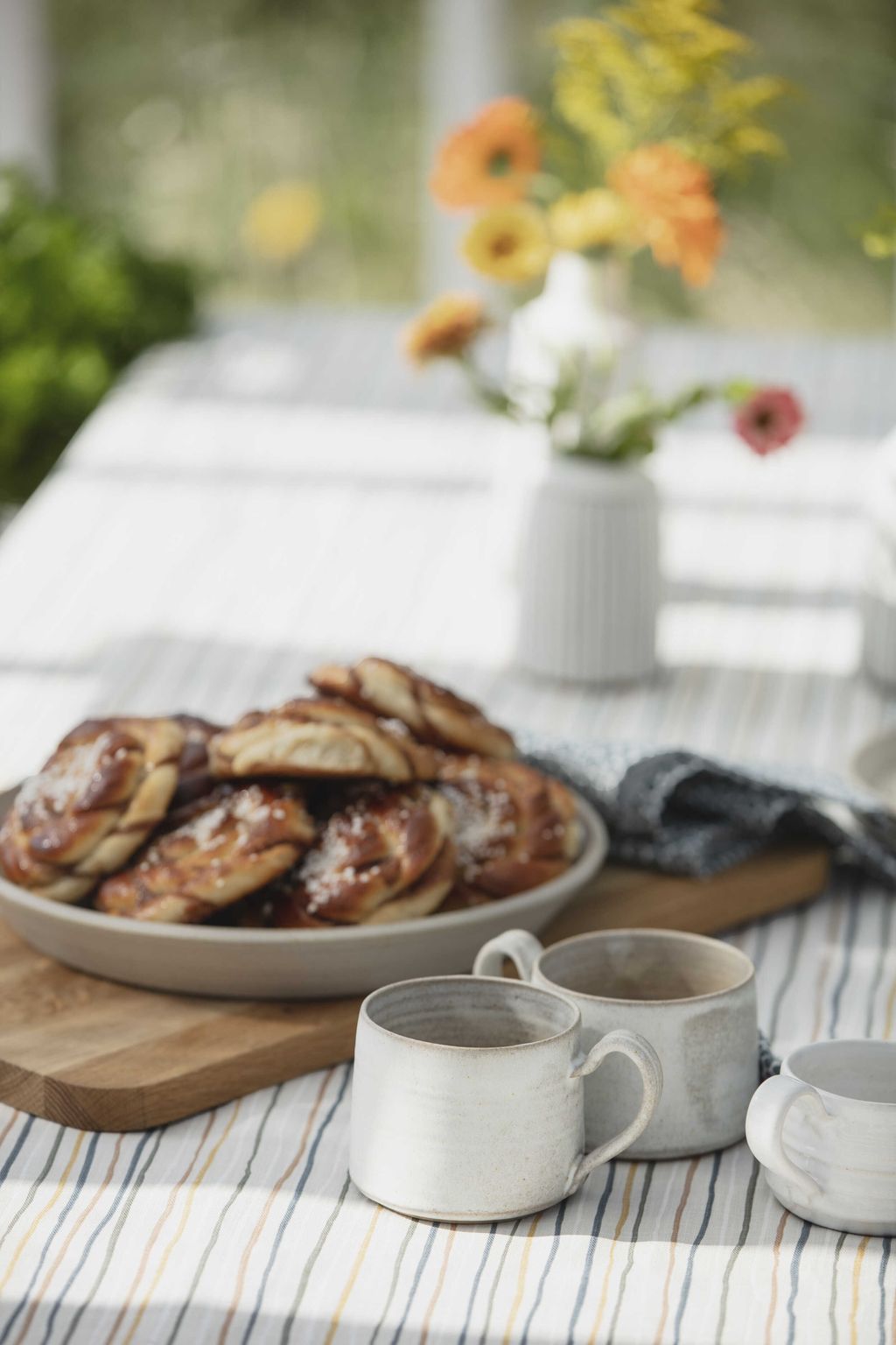 Spira Stripe Table Runner, Multi Natural