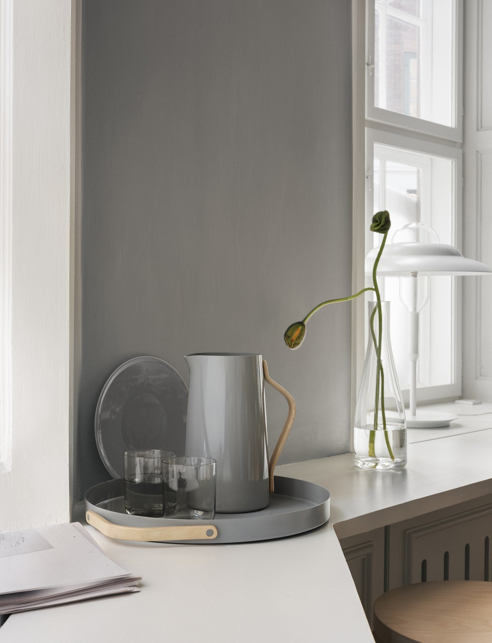 Stelton Emma Serving Board ø 41,5 Cm, Grey