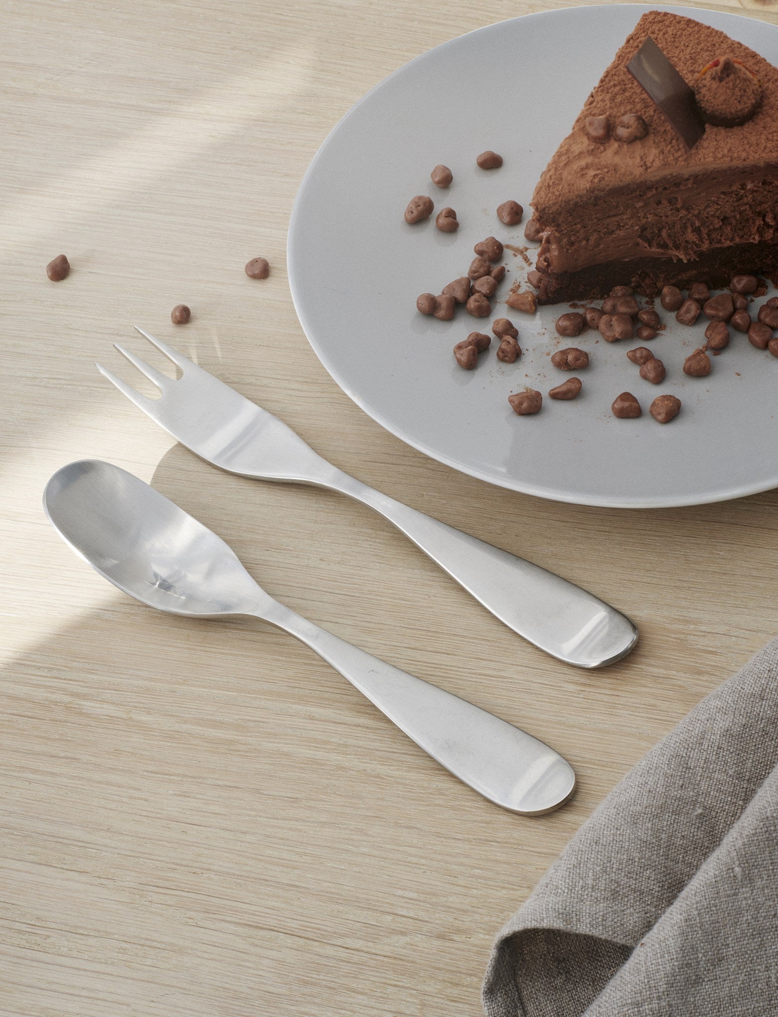 Stelton Emma Plate Set Of 2 ø 18 Cm, Grey