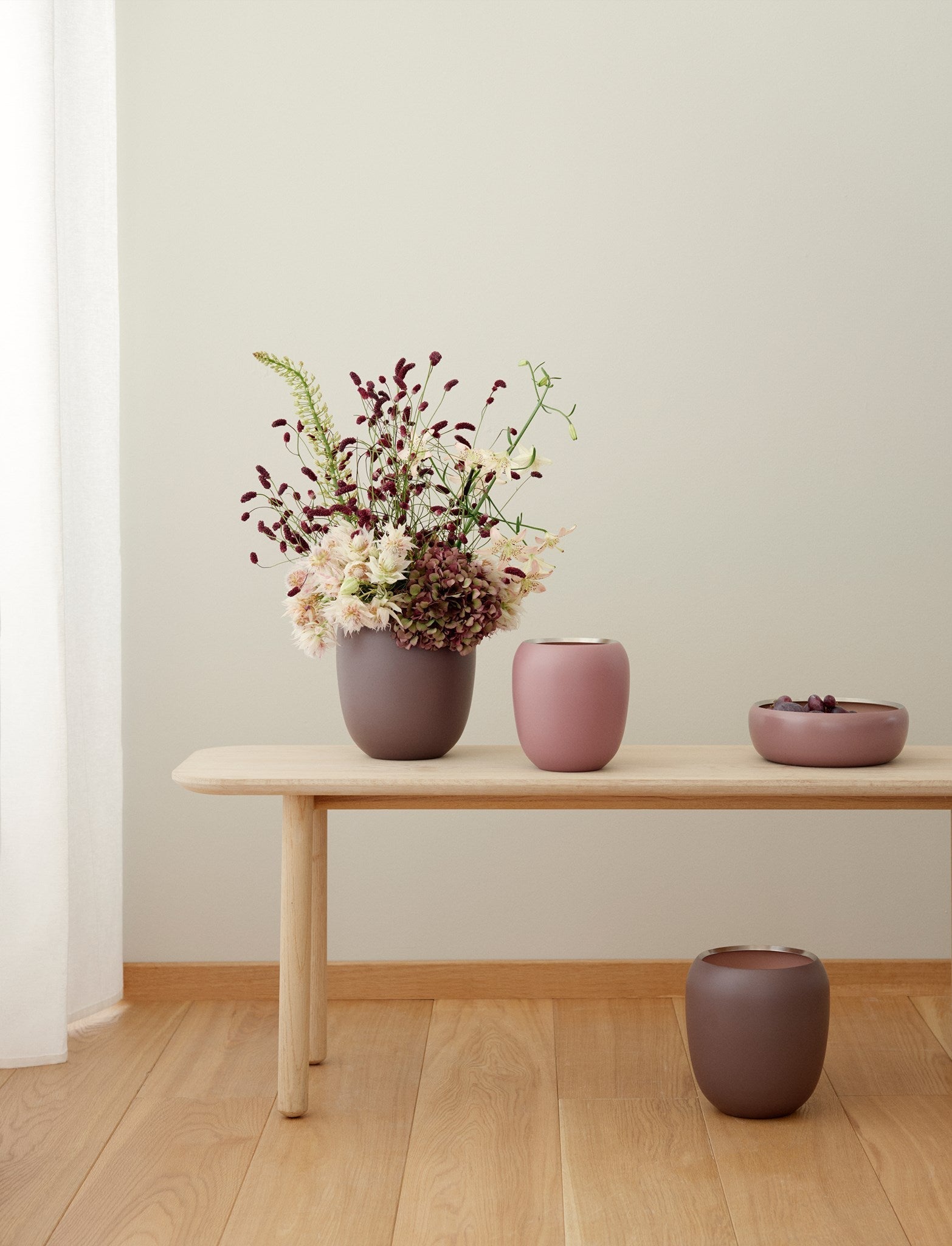 Stelton Ora Bowl ø 22 Cm, Dusty Rose