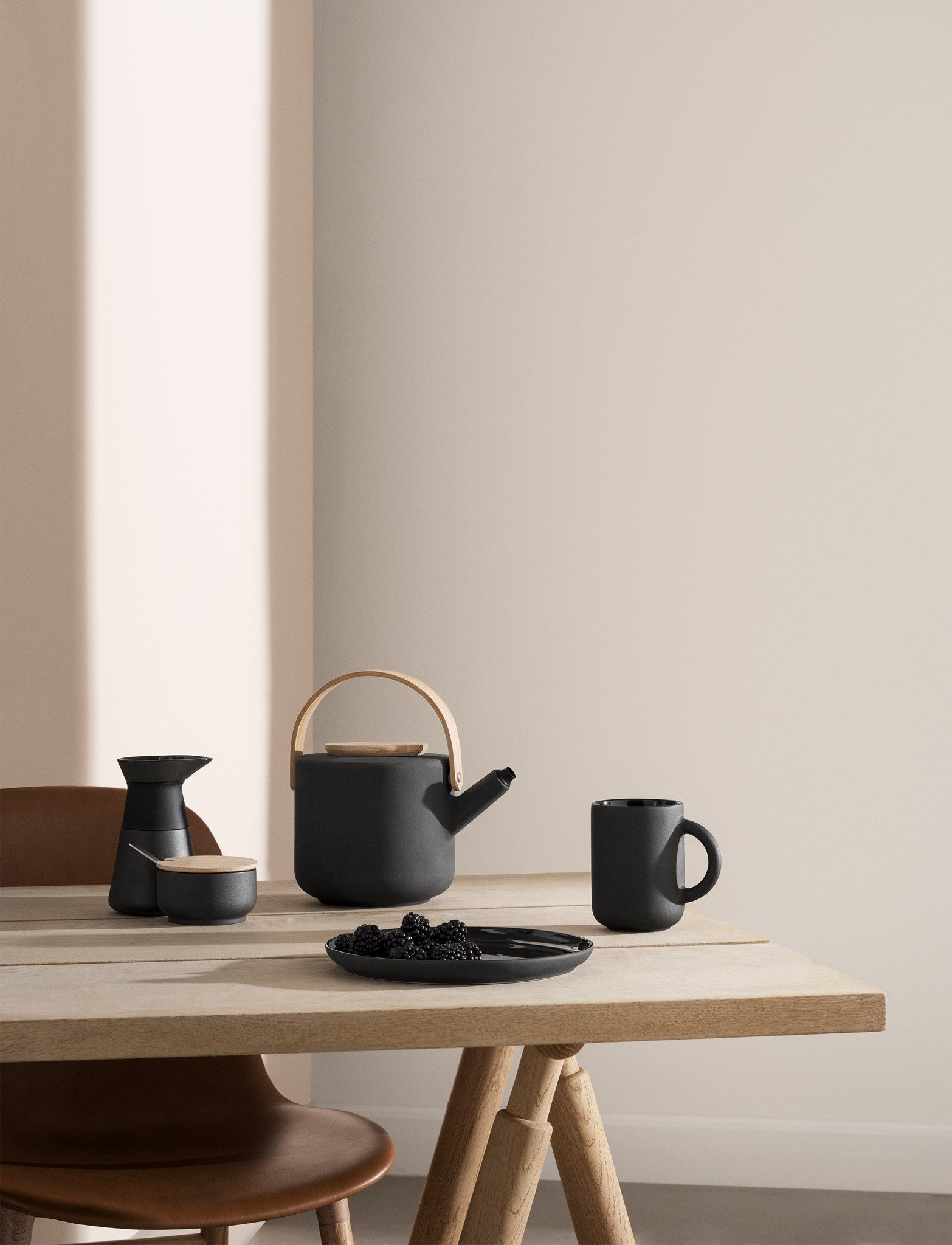 Stelton Theo Mug Set Of 2 0,35 L, Black