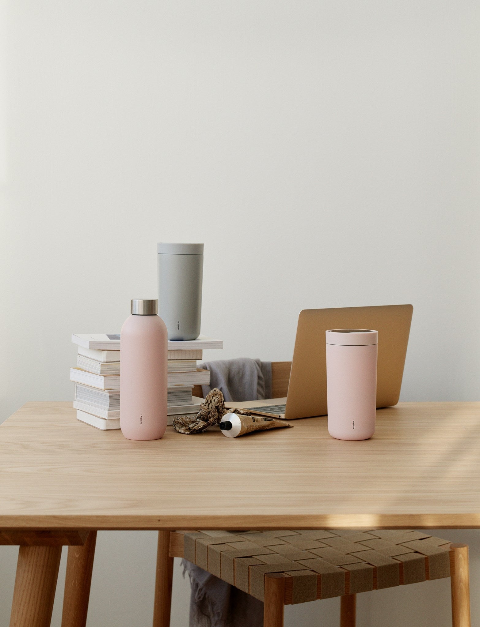 Stelton To Go Click To Go Mug 0,2 L, Soft Light Grey