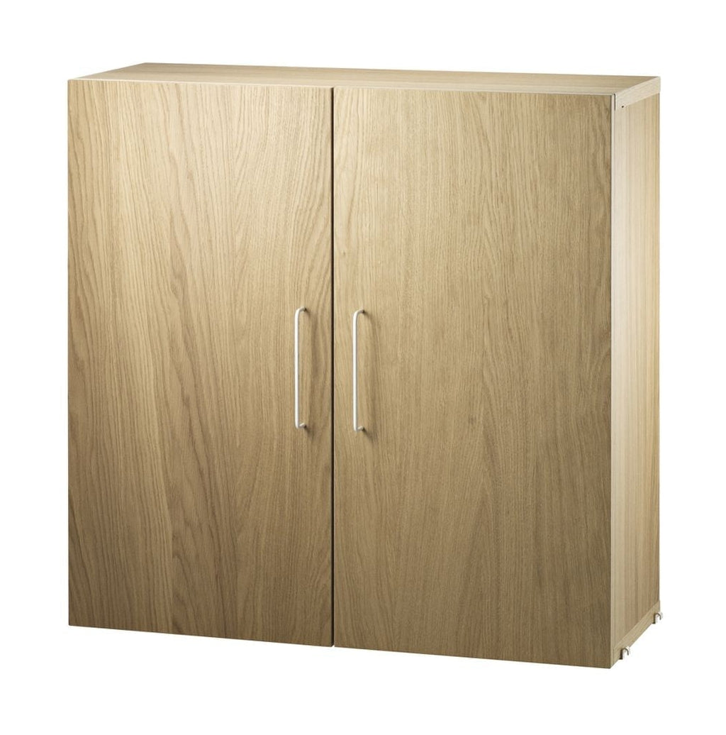 String Furniture String System Storage Cabinet, Oak