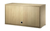 String Furniture String System Cabinet Element With Hinged Door, Oak