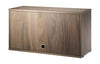 String Furniture String System Cabinet Element With Hinged Door, Walnut