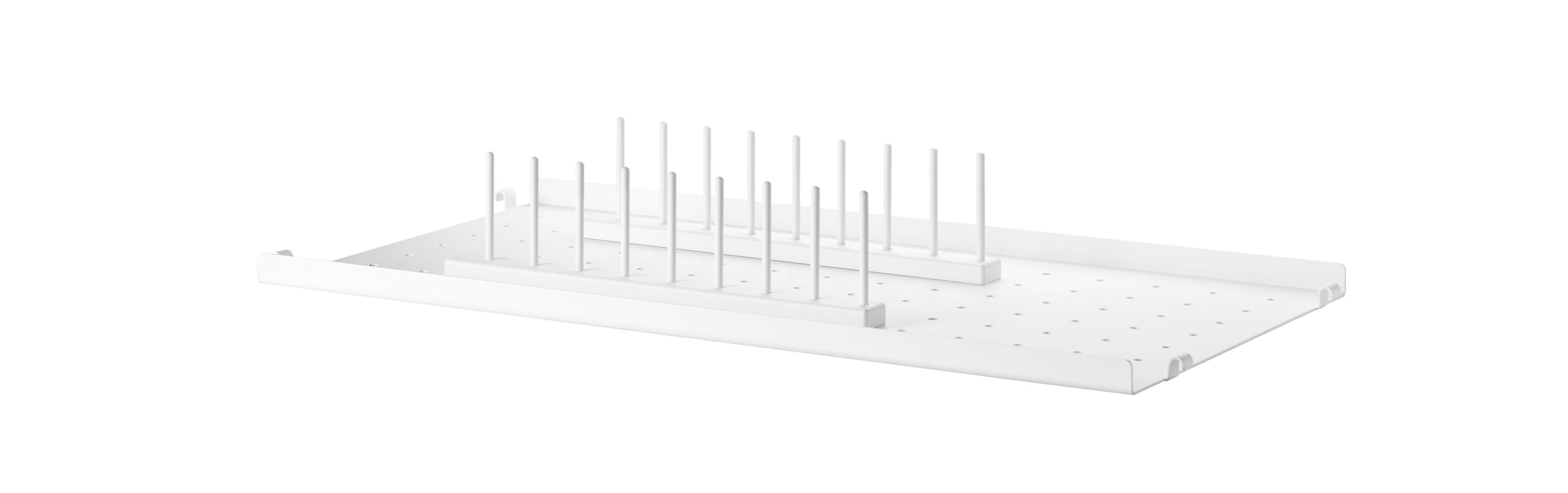 String Furniture String System Plate Rack 30 Cm White, Set Of 2