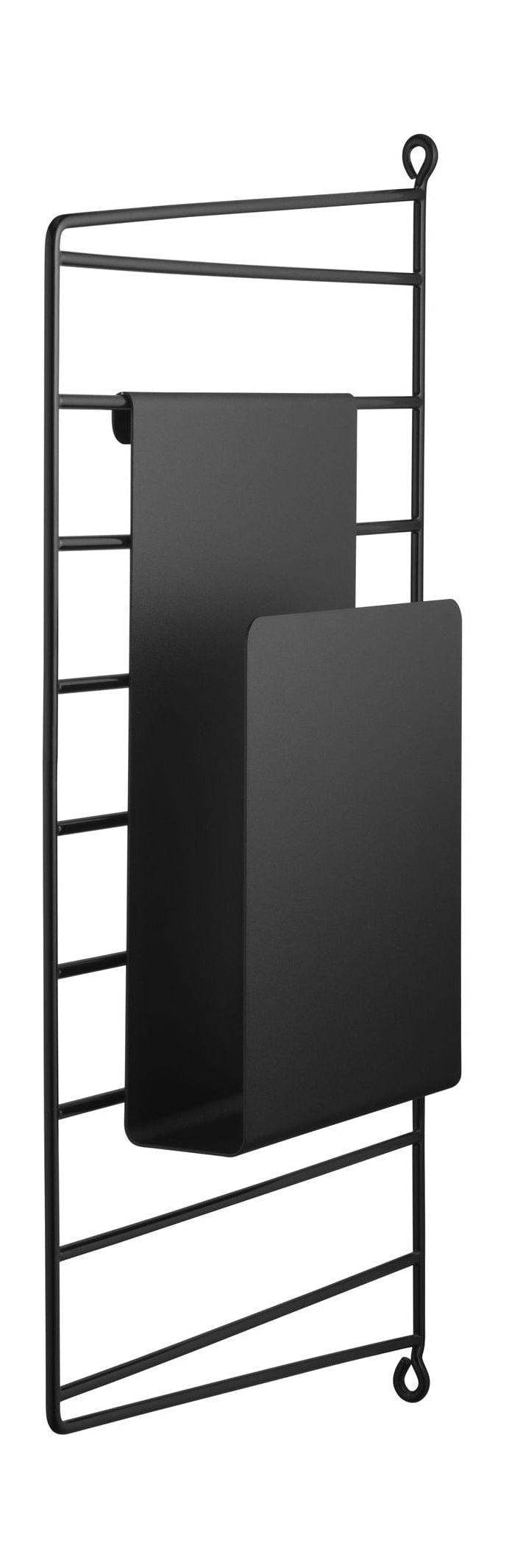 String Furniture String System Magazine Holder, Black