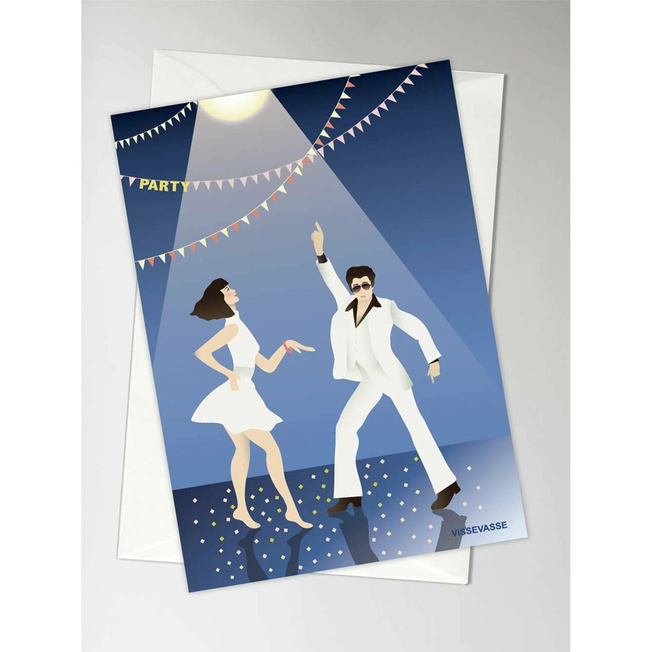 Vissevasse Let's Dance Greeting Card, A6