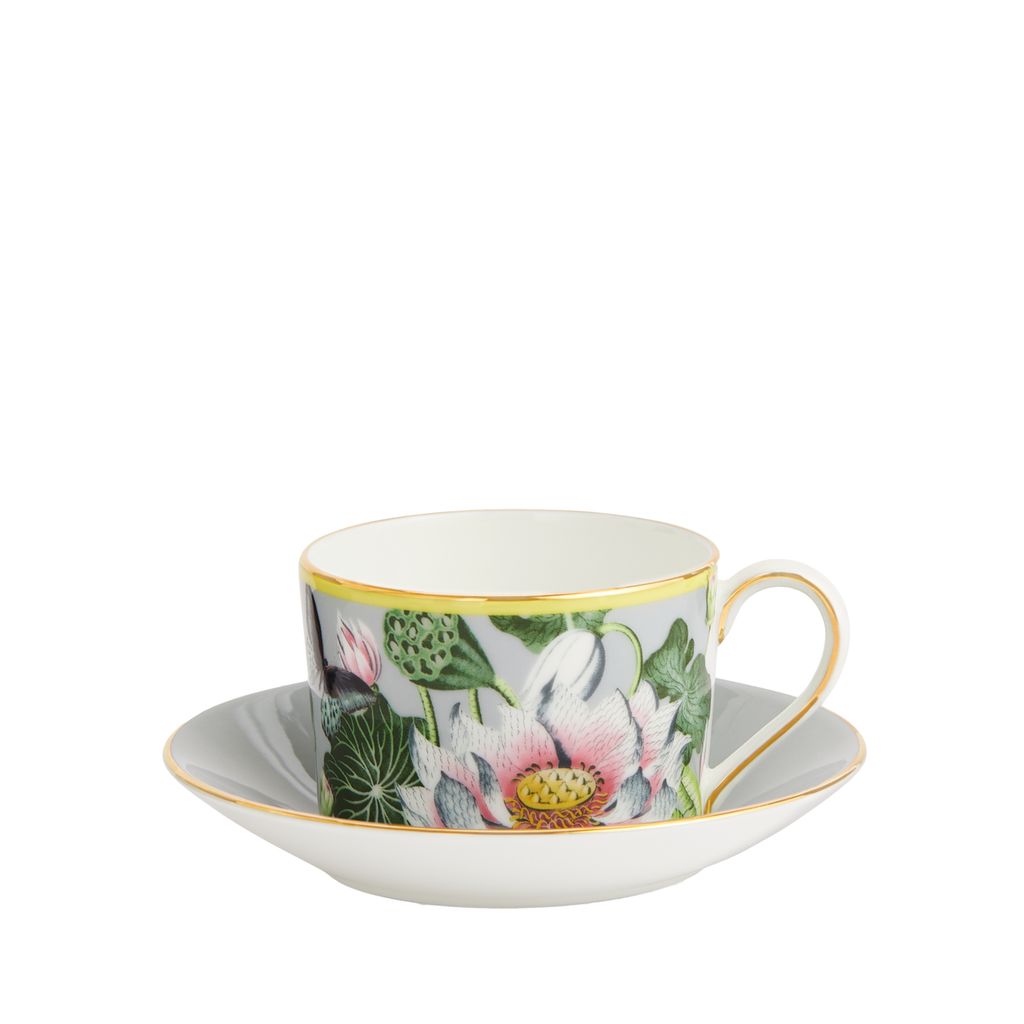 Wedgwood Wonderlust Waterlily Teacup & Saucer In Gift Box