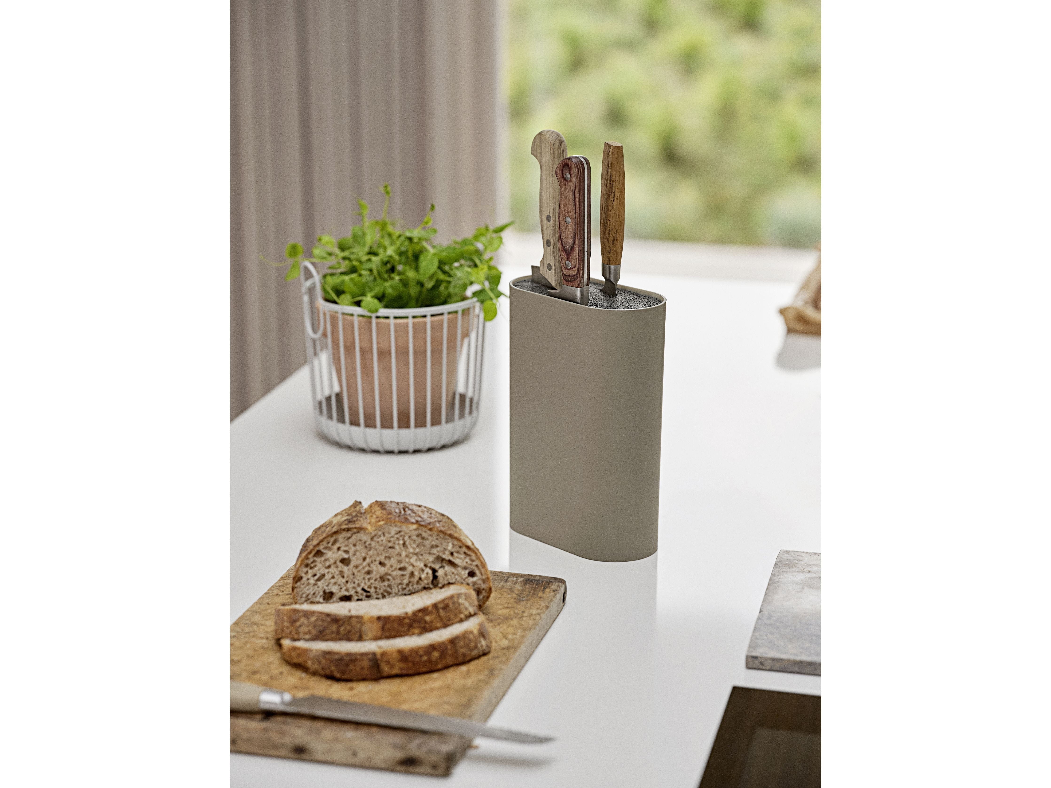 Zone Denmark Singles Knife Block, Taupe