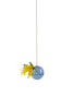 Studio About Hanging Flower Bubble Vase Small, Blue