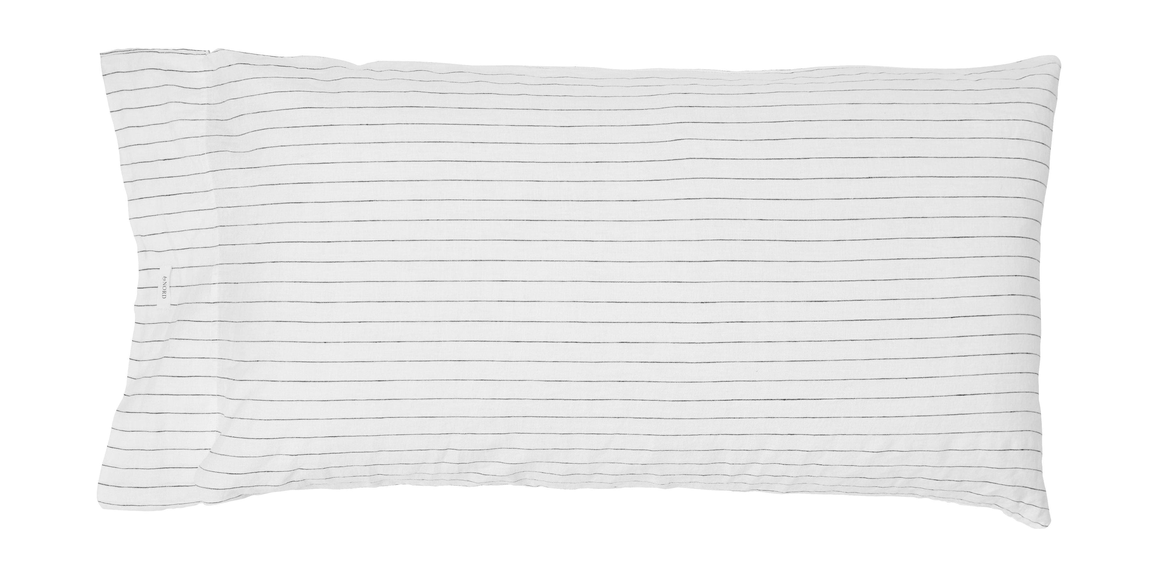 By Nord Gunhild Pillowcase 90x50 Cm, Snow With Coal