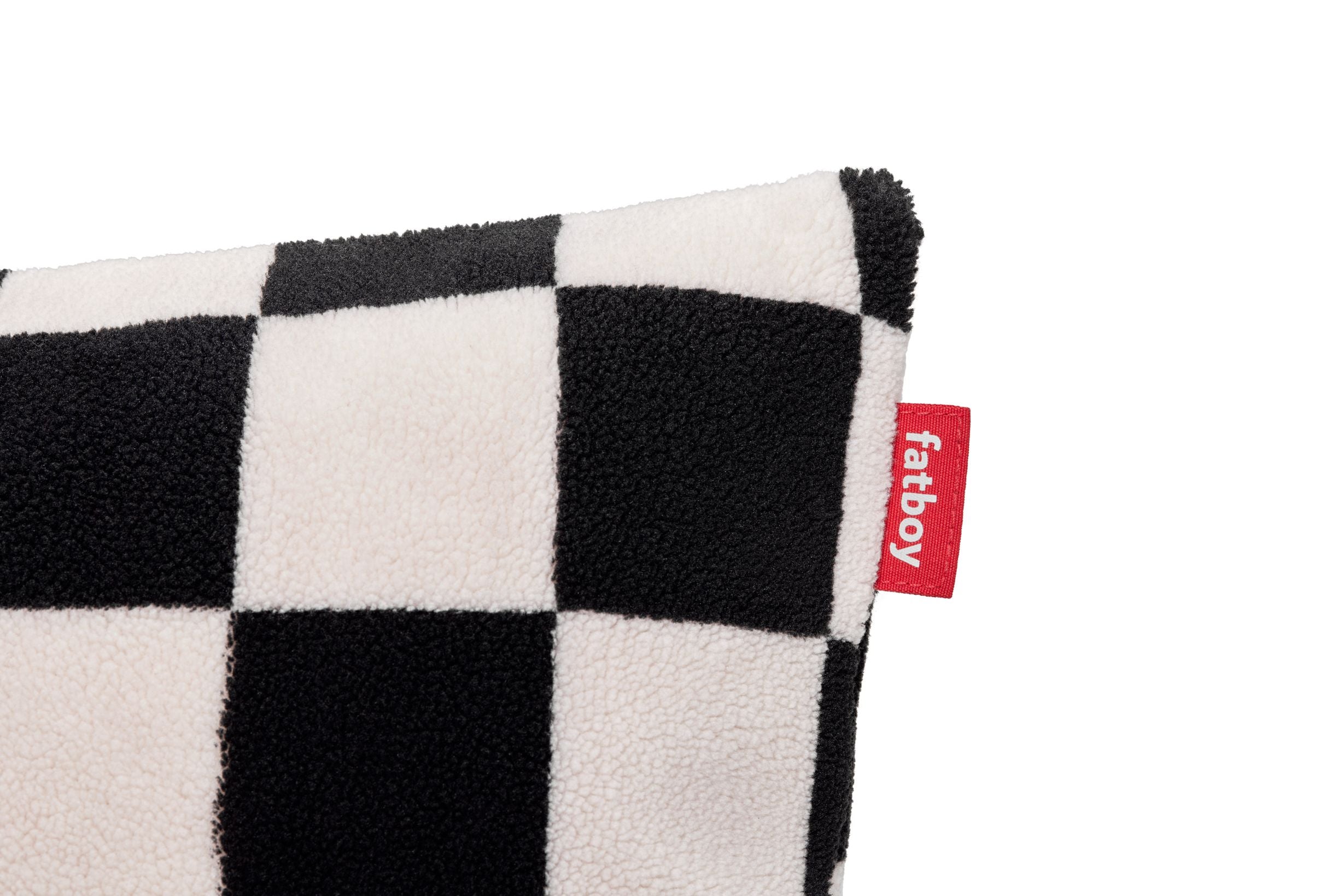 Fatboy Square Pillow Teddy Chess, Black Ecru